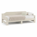 Lit enfant banquette en pin massif blanc 90 x 200 cm